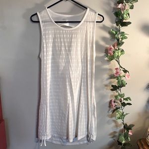 White, swim suit cover up